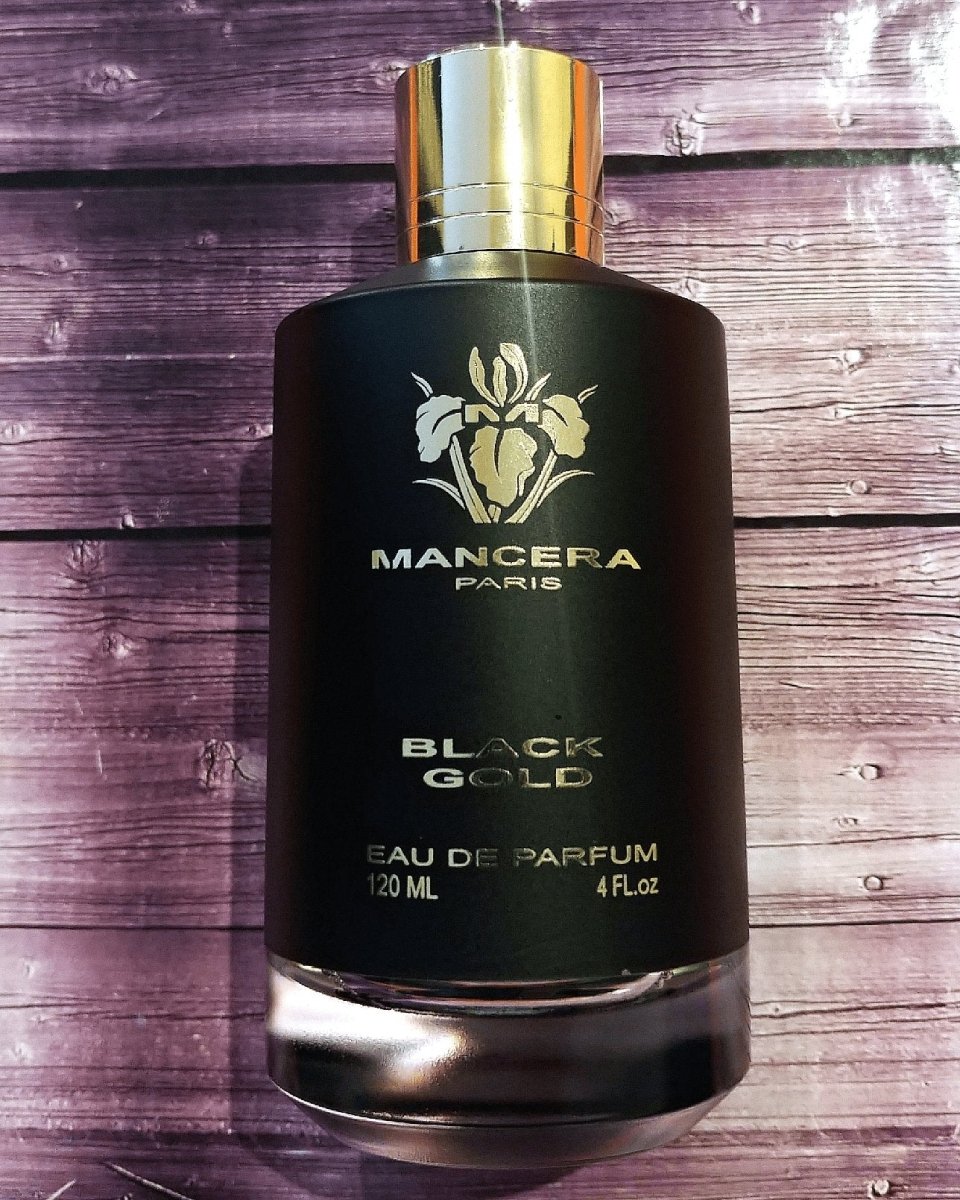 Mancera perfume black fashion gold